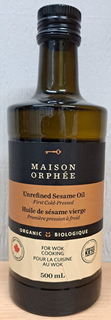 Sesame Oil Virgin (Maison Orphee) 
